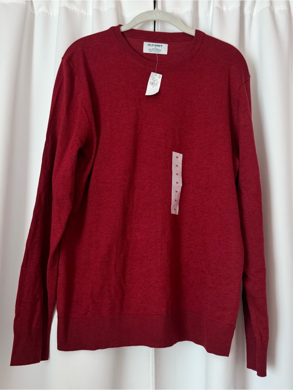 Men's Old Navy Red Crewneck Sweater Size Medium